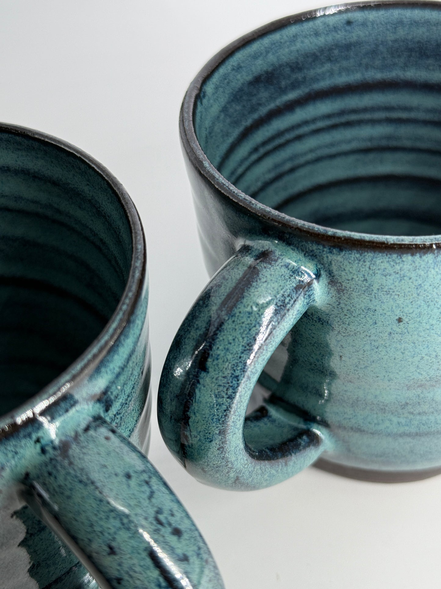 2 blue mugs - large/12oz