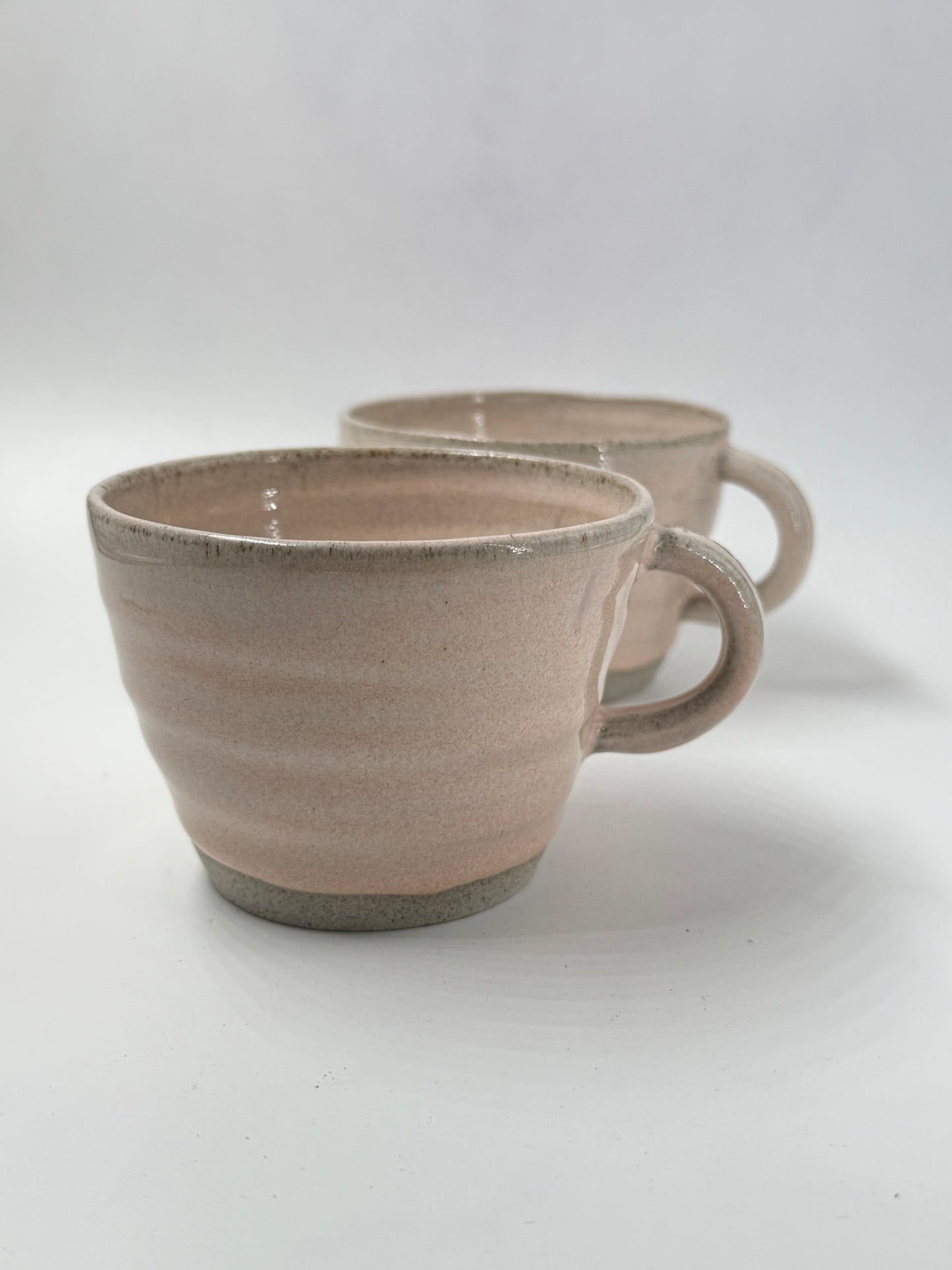 2 pink mugs - medium/8oz