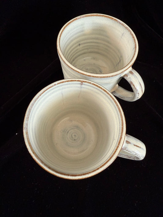 2 pinkish mugs - medium/8oz