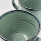 2 green mugs - medium/8oz
