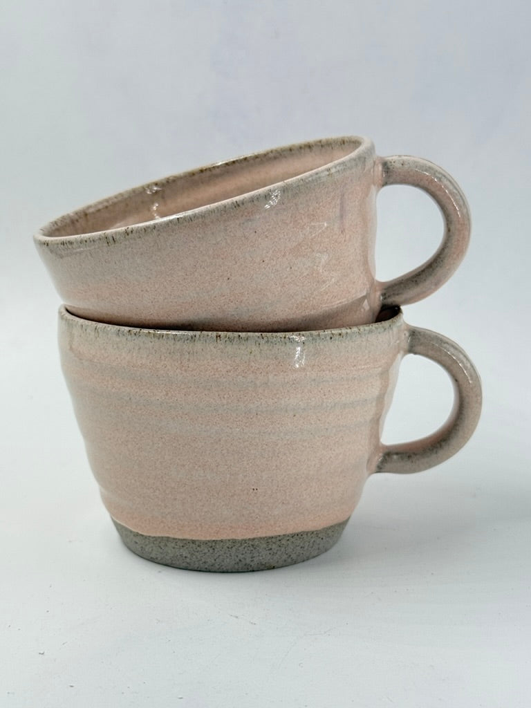 2 pink mugs - medium/8oz