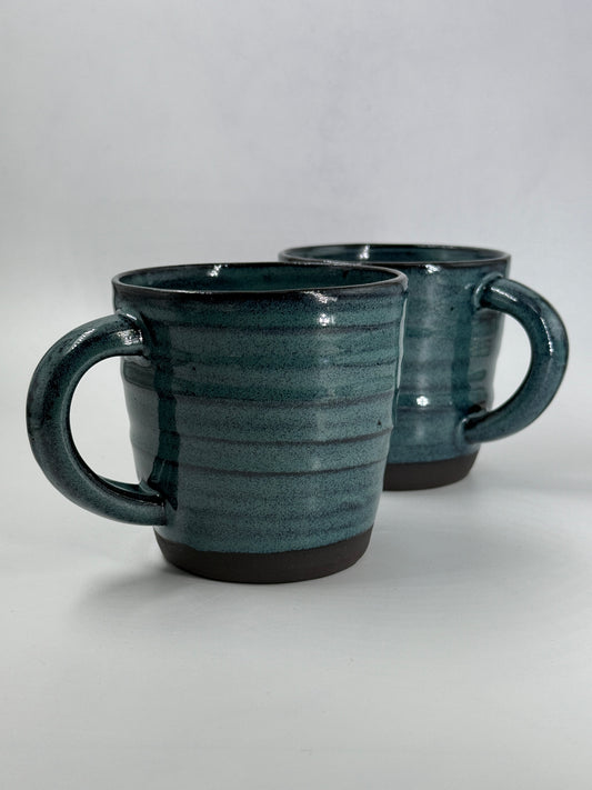 2 blue mugs - large/12oz