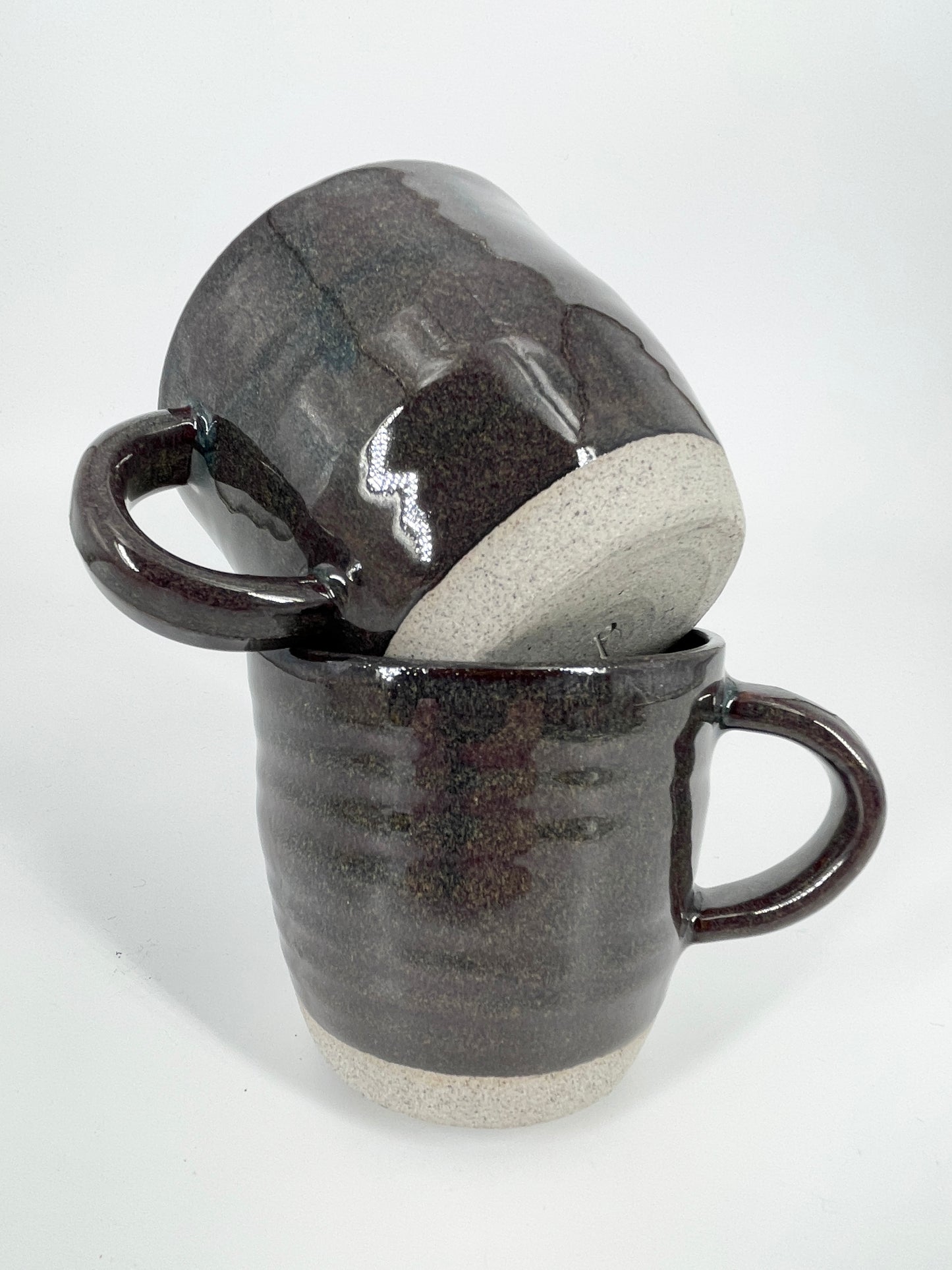 2 dark mugs - medium/8oz