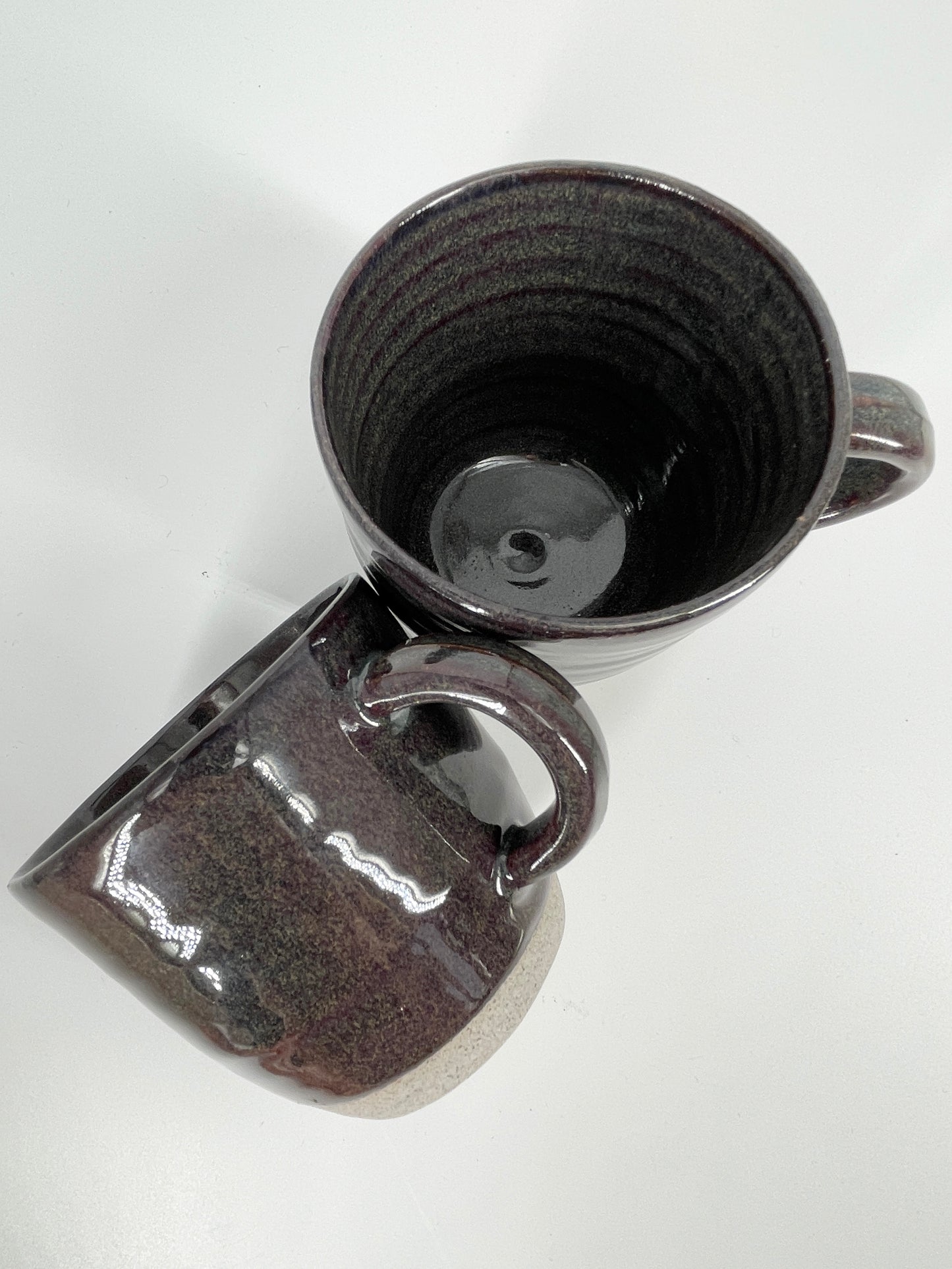 2 dark mugs - medium/8oz