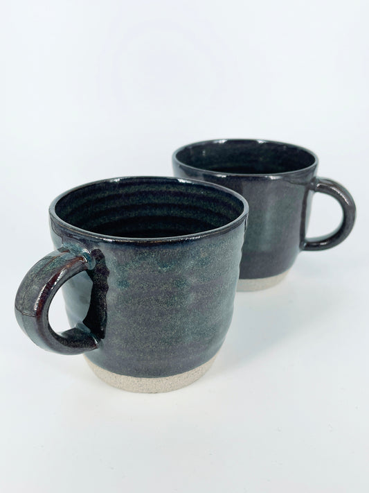 2 dark mugs - medium/8oz