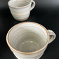 2 pinkish mugs - small/6oz