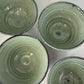 4 green soup bowls - small