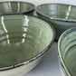 4 green soup bowls - small