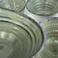 4 green soup bowls - small