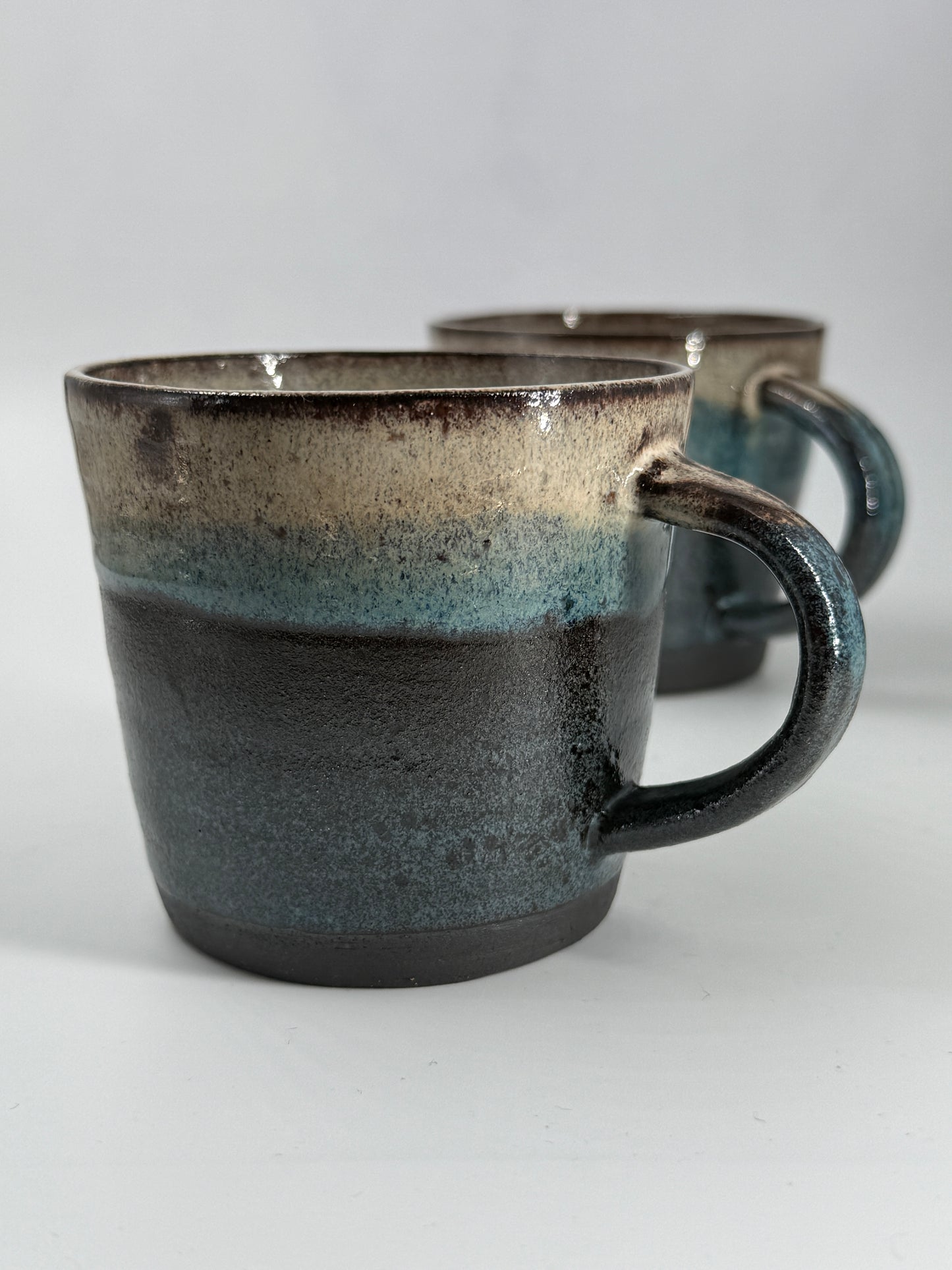 2 multi colour mugs - medium/8oz