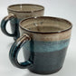 2 multi colour mugs - medium/8oz