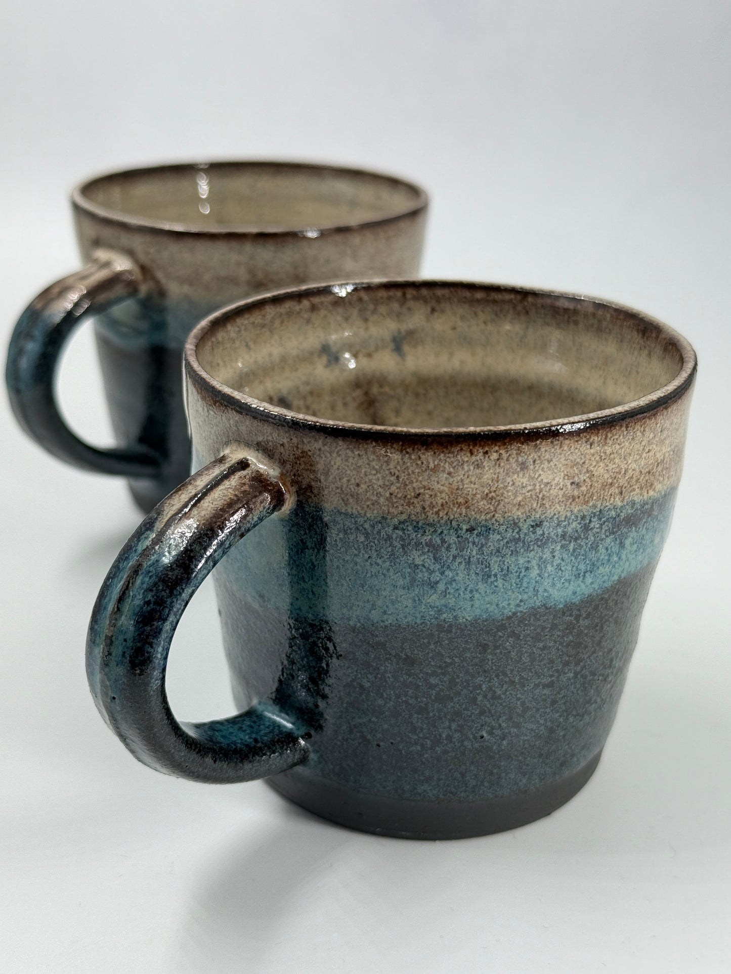 2 multi colour mugs - medium/8oz