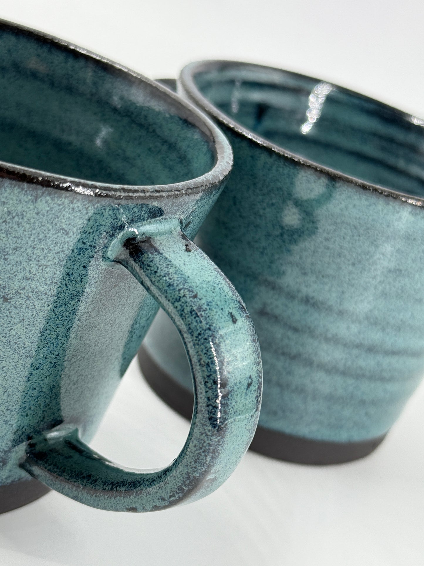 2 blue mugs - medium/8oz