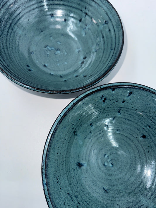 2 blue bowls - medium